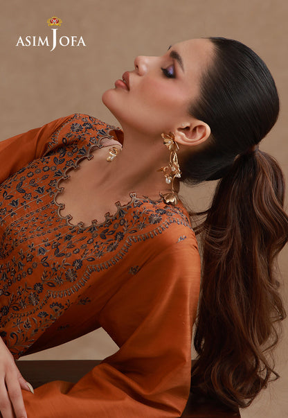 AJPB-322 Embroidered Raw Silk Stitched 2pcs