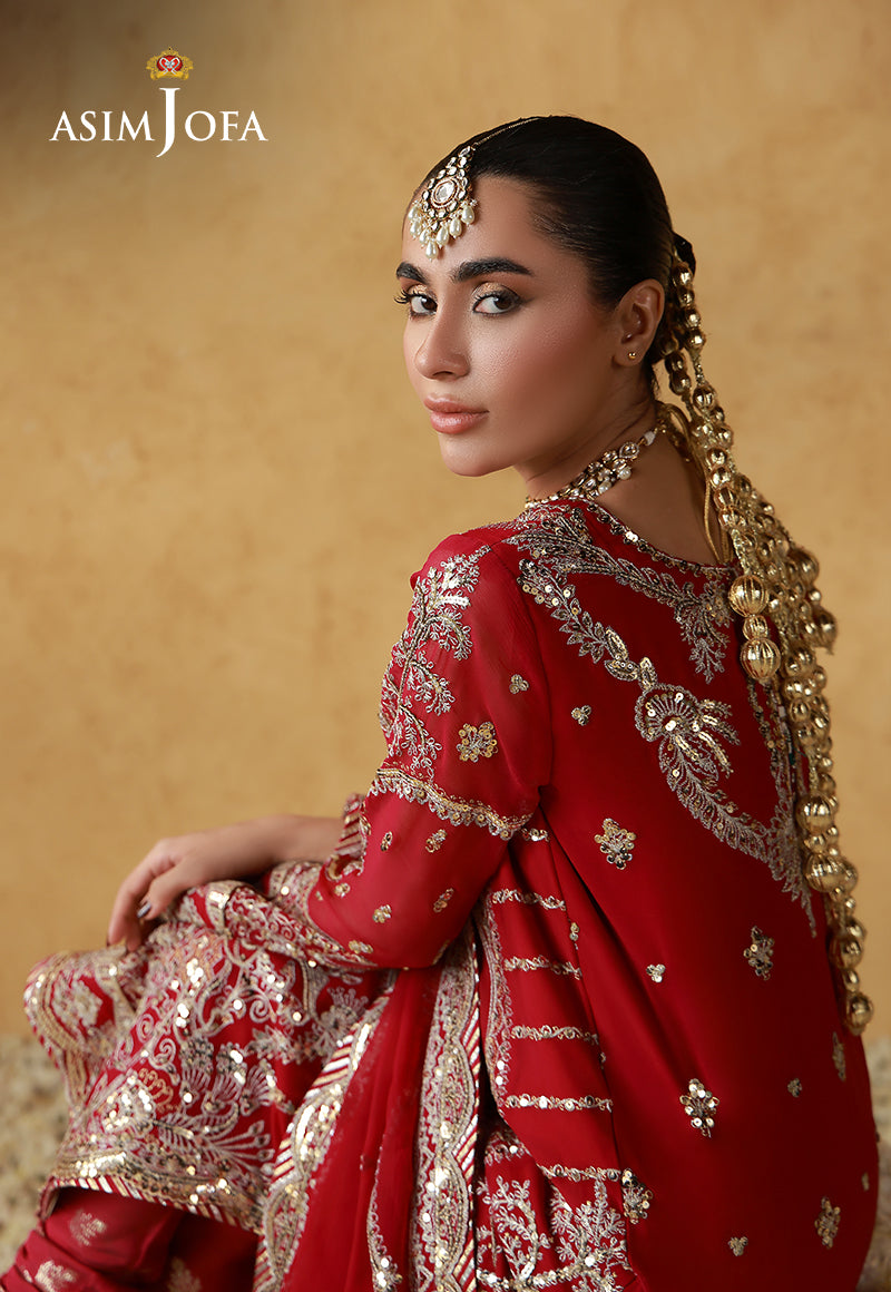 AJULN-21 Embroidered Chiffon Unstitched 3 Pcs