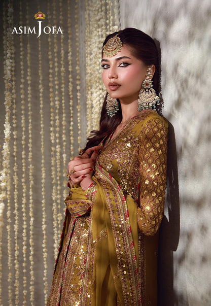 AJULFE-02 Embroidered Chiffon Unstitched 3 Pcs