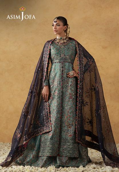 AJULN-05 Embroidered Javeria Net Unstitched 3 Pcs