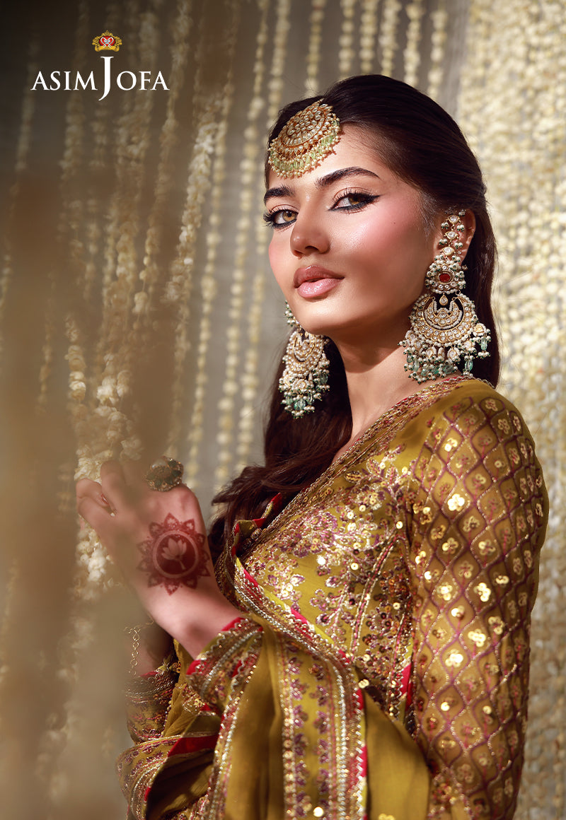AJULFE-02 Embroidered Chiffon Unstitched 3 Pcs