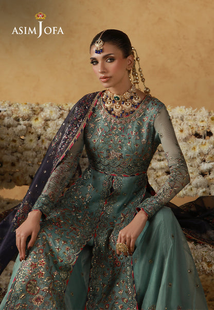 AJULN-05 Embroidered Javeria Net Unstitched 3 Pcs