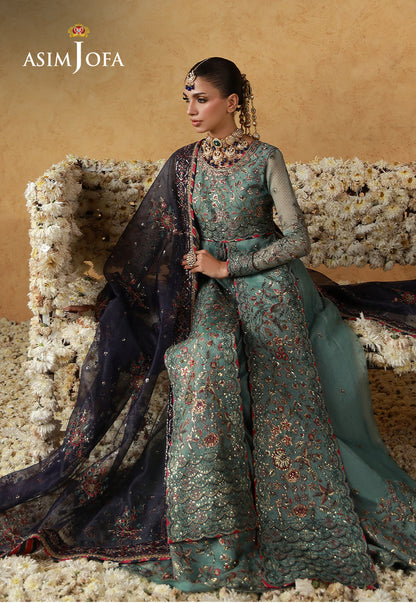 AJULN-05 Embroidered Javeria Net Unstitched 3 Pcs