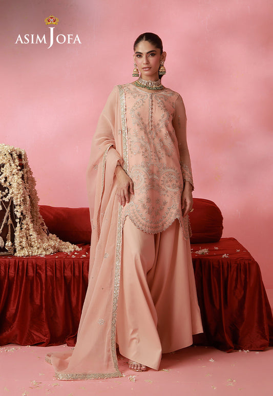 AJUFC-03 Embroidered Chiffon Unstitched 2 Pcs