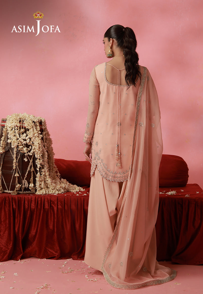 AJUFC-03 Embroidered Chiffon Unstitched 2 Pcs