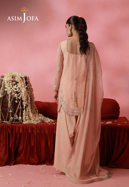 AJUFC-03 Embroidered Chiffon Unstitched 2 Pcs