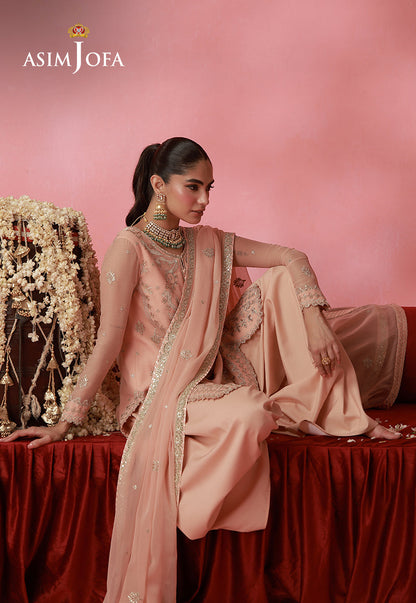 AJUFC-03 Embroidered Chiffon Unstitched 2 Pcs
