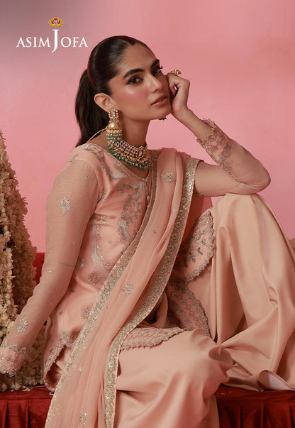 AJUFC-03 Embroidered Chiffon Unstitched 2 Pcs
