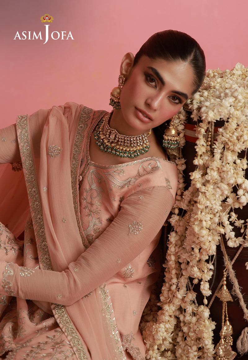 AJUFC-03 Embroidered Chiffon Unstitched 2 Pcs