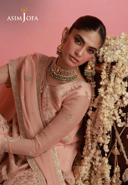 AJUFC-03 Embroidered Chiffon Unstitched 2 Pcs