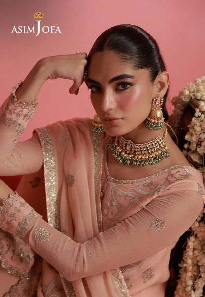 AJUFC-03 Embroidered Chiffon Unstitched 2 Pcs