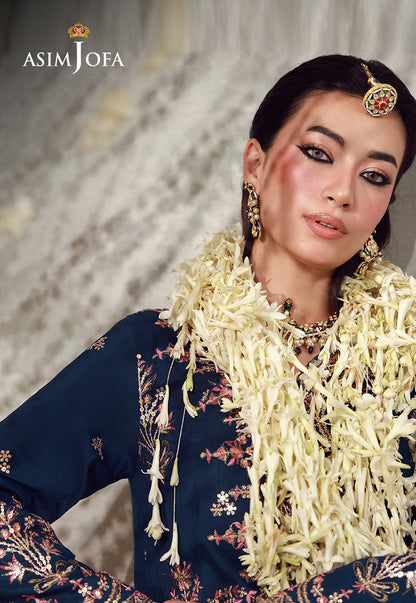 AJULFE-13 Embroidered Slub Lawn Unstitched 3 Pcs