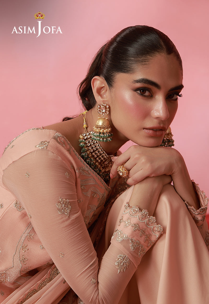 AJUFC-03 Embroidered Chiffon Unstitched 2 Pcs