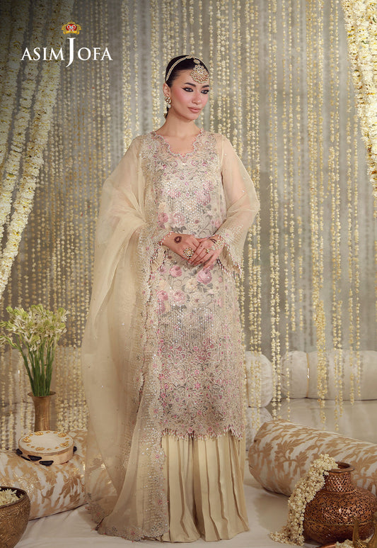 AJULFE-07 Embroidered Organza Unstitched 3 Pcs