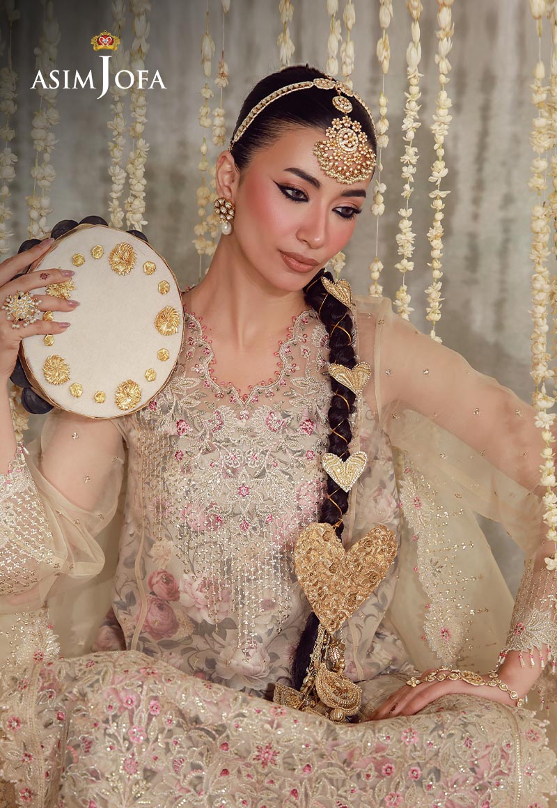 AJULFE-07 Embroidered Organza Unstitched 3 Pcs