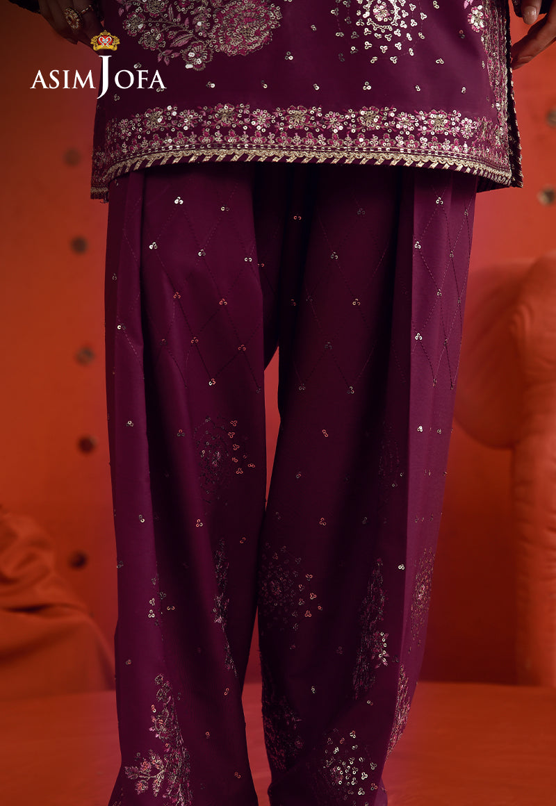 AJULFB-10 Embroidered Boski Silk Unstitched 2 Pcs