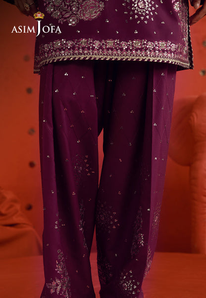 AJULFB-10 Embroidered Boski Silk Unstitched 2 Pcs