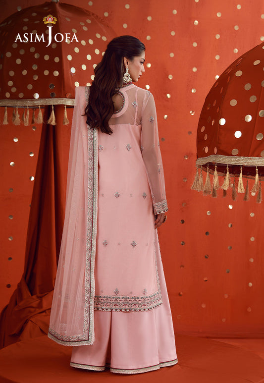 AJULFB-06 Embroidered Poly Net Unstitched 3 Pcs