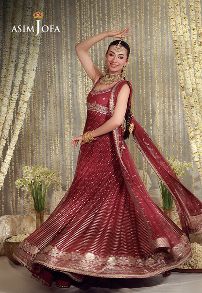 AJULFE-01 Embroidered Poly Net Unstitched 3 Pcs
