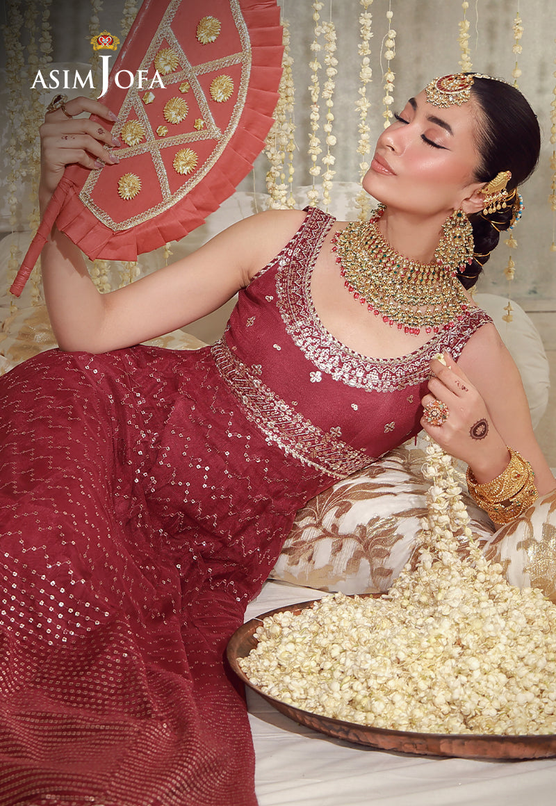 AJULFE-01 Embroidered Poly Net Unstitched 3 Pcs