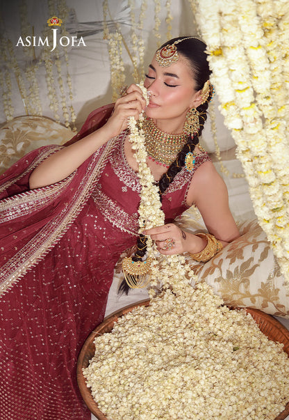 AJULFE-01 Embroidered Poly Net Unstitched 3 Pcs