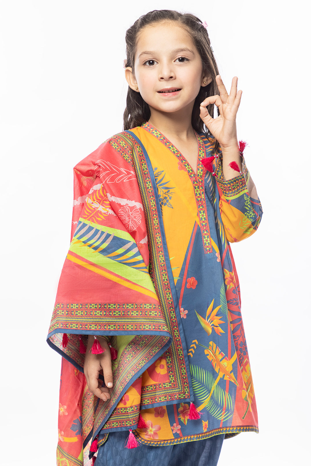 3Pcs Printed Lawn Suit Multi SKU : 3PCS-032