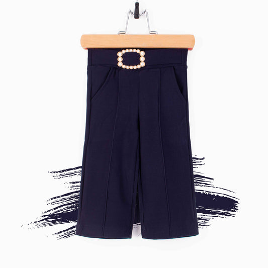 Baby Girl Navy Blue Fancy Clip Flapper