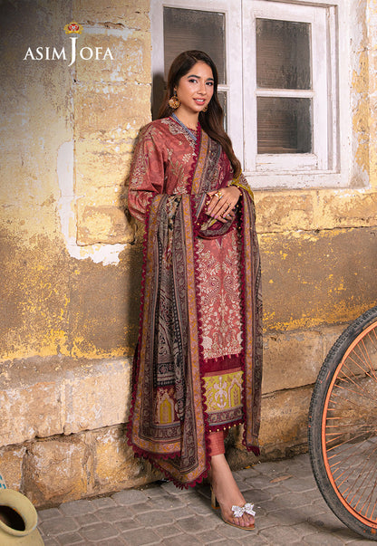 AJARP-17 PRINTED LAWN STITCHED 3 PCS