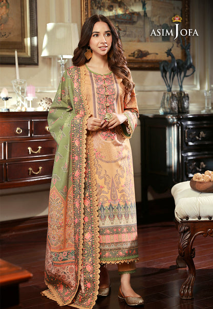 AJAWP-12 PRINTED KARANDI STITCHED 3 PCS