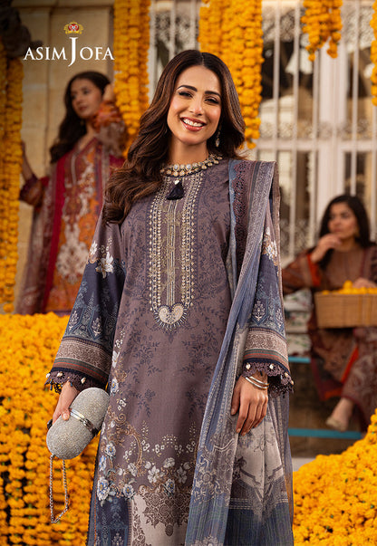 AJARP-07 EMBROIDERED JACQUARD STITCHED 3 PCS