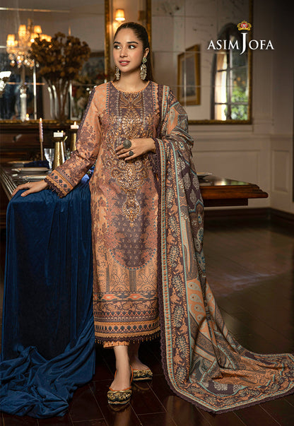 AJAWP-09 PRINTED KARANDI STITCHED 3 PCS