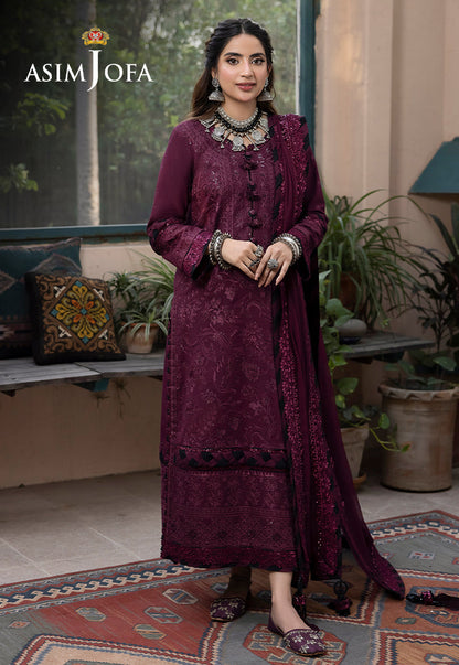 AJSW-05 EMBROIDERED LAWN SILK 3 PCS
