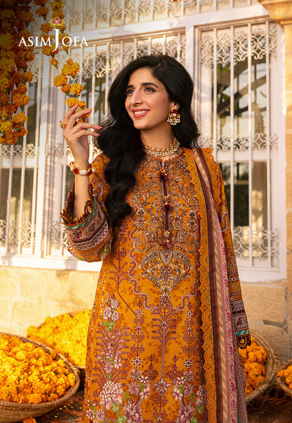 AJAR-15 EMBROIDERED LAWN 3 PCS