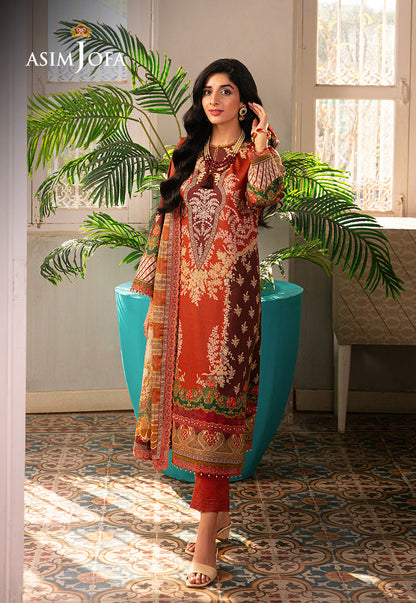 AJARP-14 PRINTED DOBBY STITCHED 3 PCS