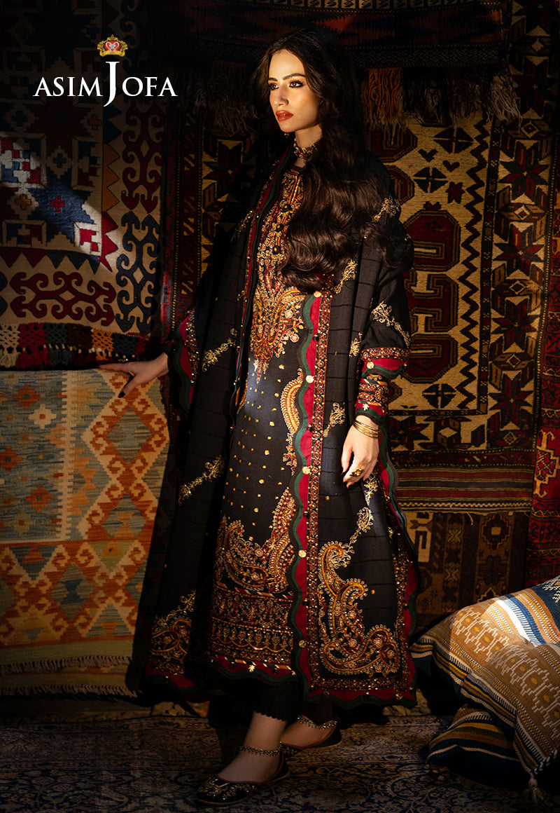 AJKT-03 EMBROIDERED SELF TWILL 3 PCS