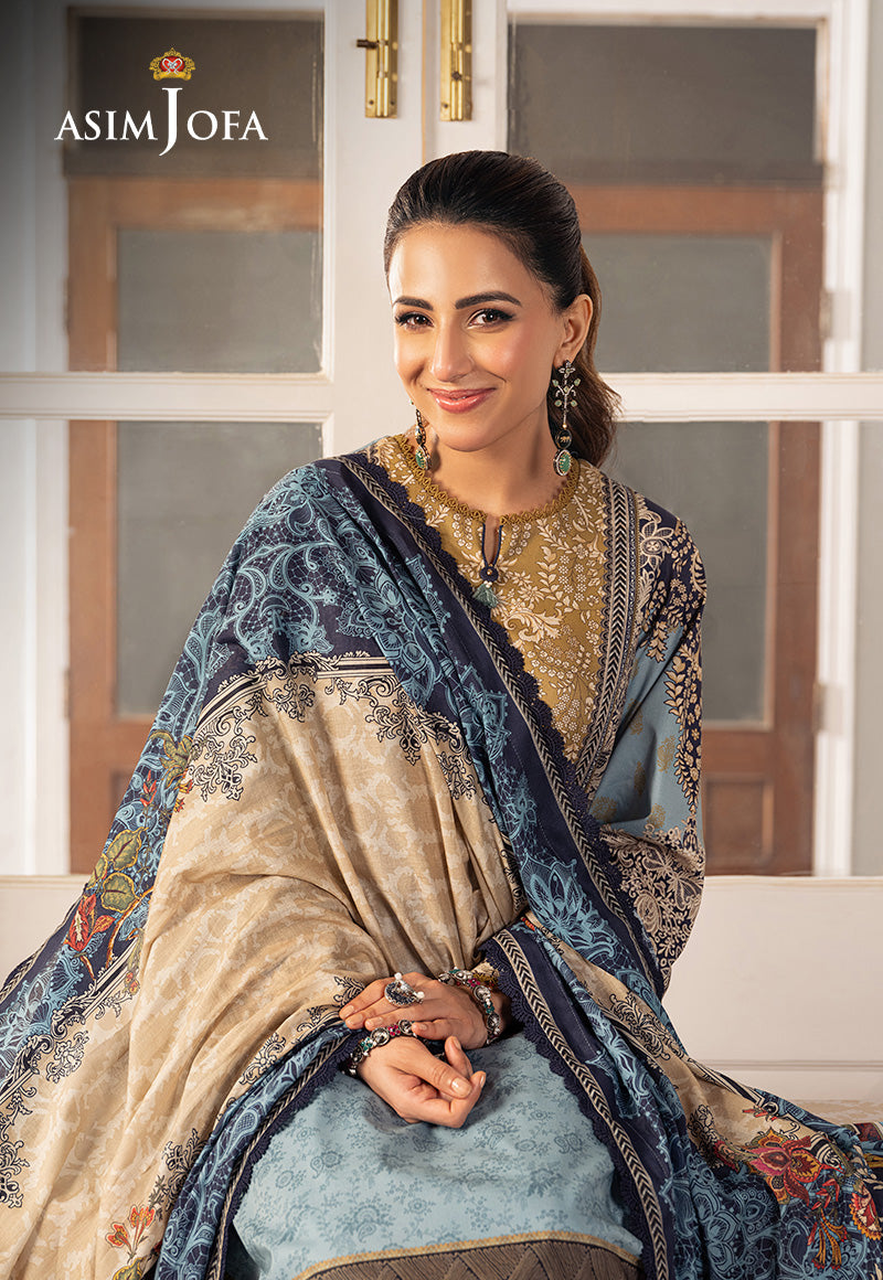 AJARP-27 PRINTED LAWN STITCHED 3 PCS