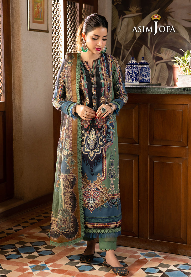 AJRWP-24 PRINTED PREMIUM WINTER COTTON STITCHED 3 PCS
