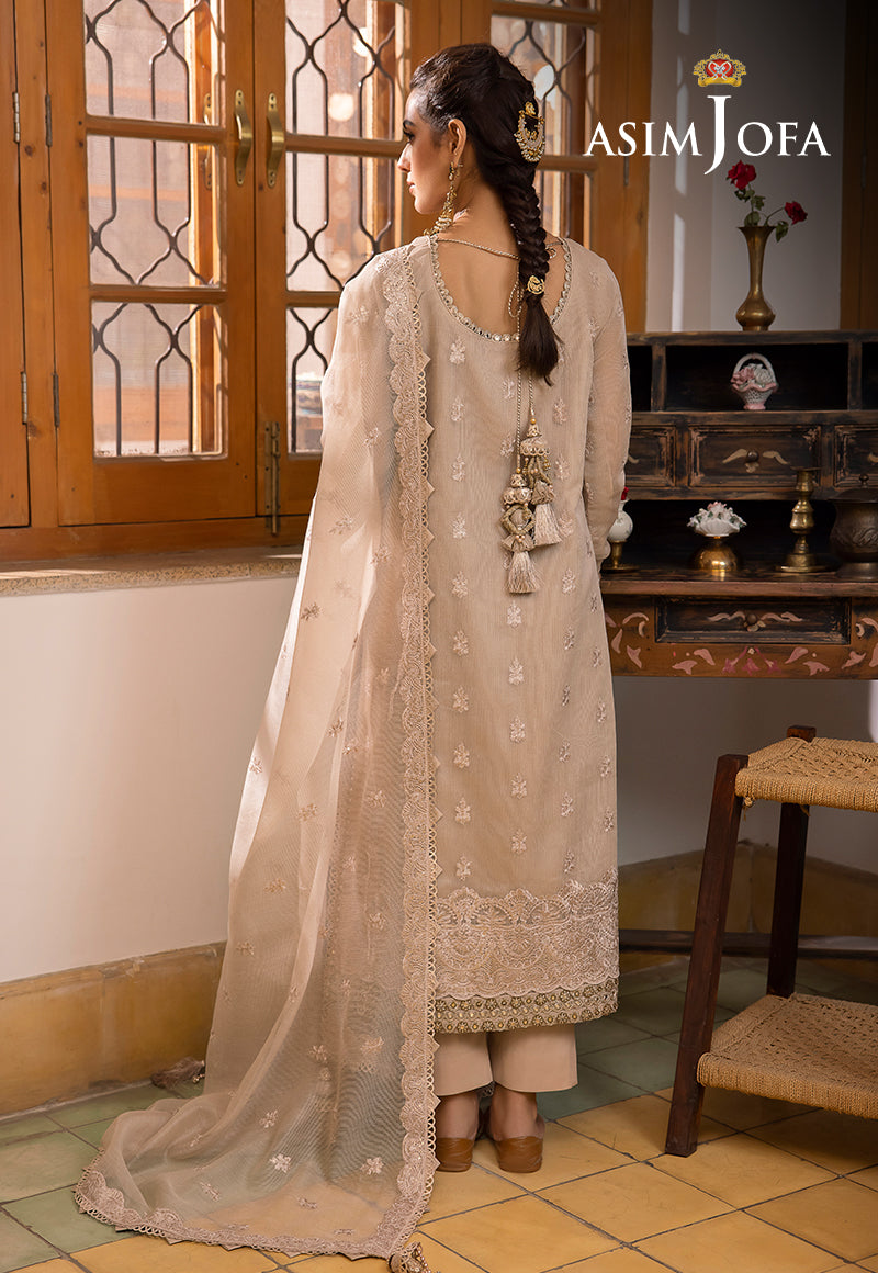 AJSW-21 EMBROIDERED COTTON NET 3 PCS
