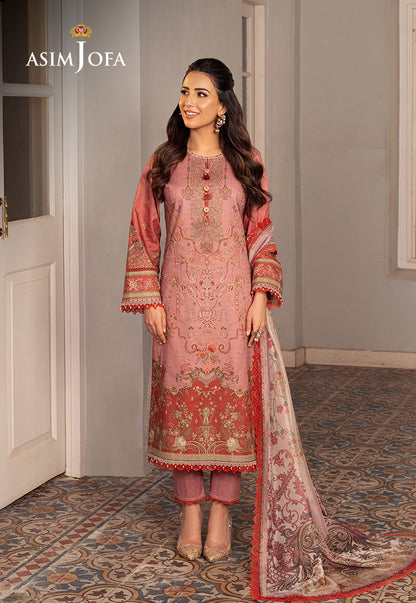 AJARP-08 PRINTED JACQUARD STITCHED 3 PCS