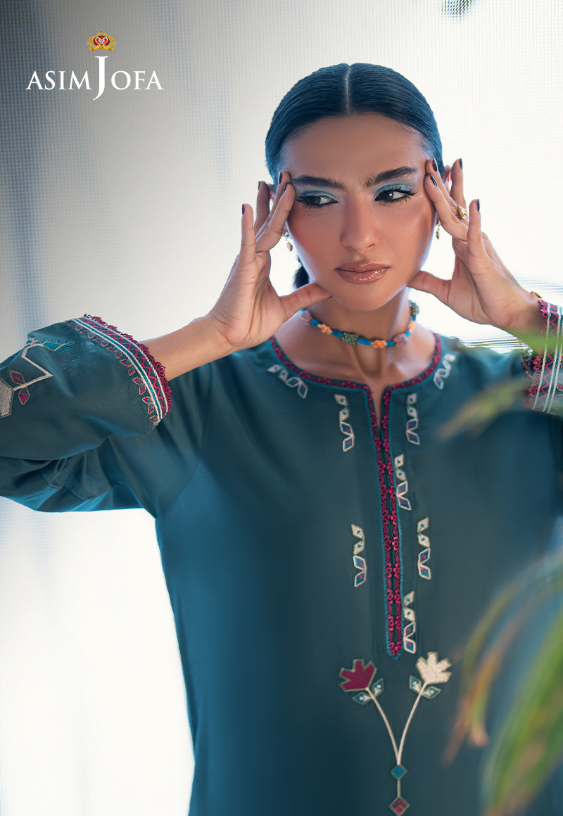 AJSBDP-02 Embroidered Lawn Stitched 2pcs