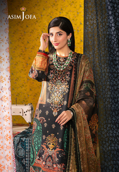AJARP-18 PRINTED LAWN STITCHED 3 PCS