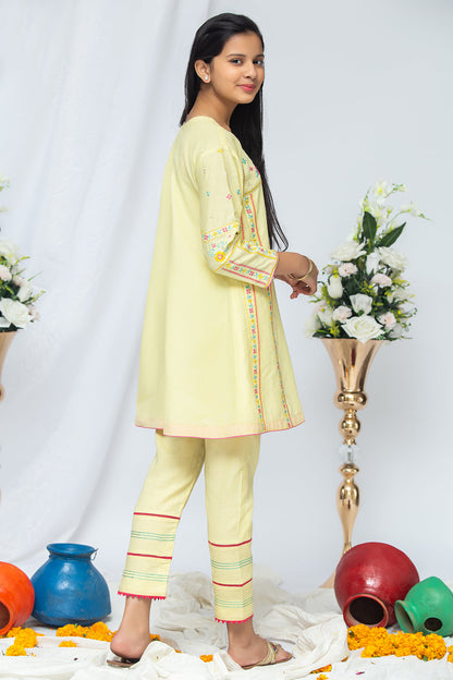 2PCS Jacquard Suit Shirt & Cotton Trouser SKU: EMB-047