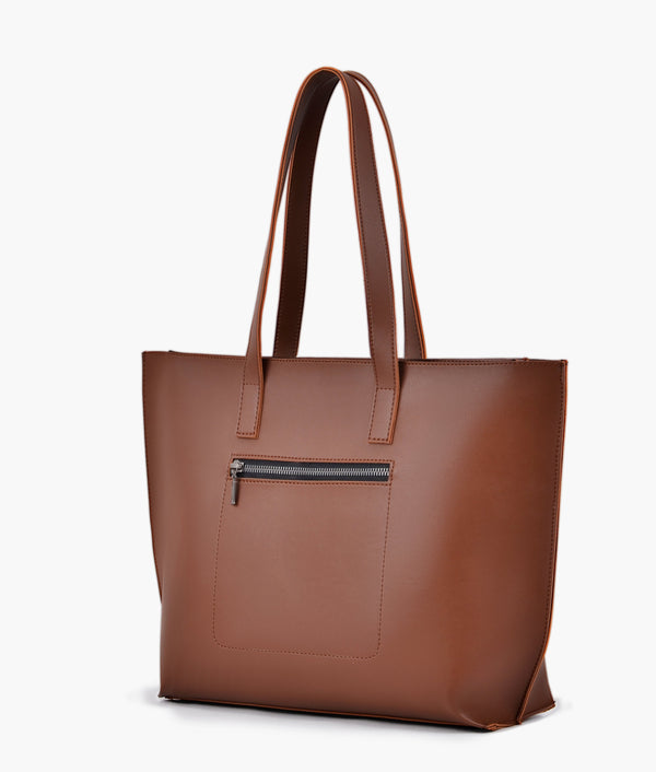 RTW Creation - Horse brown long handle tote bag