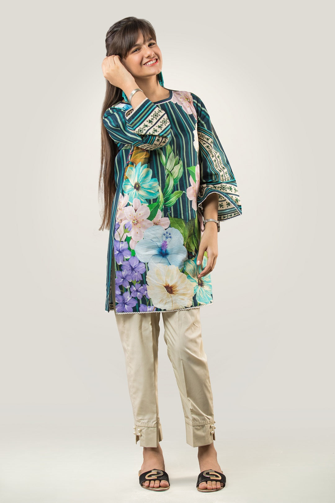 PRST-055 Digital Printed Lawn Shirt & Cotton Trouser