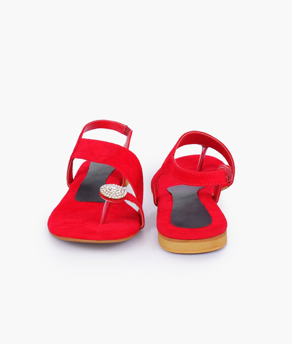 RTW Creation - Formal magenta thong sandals