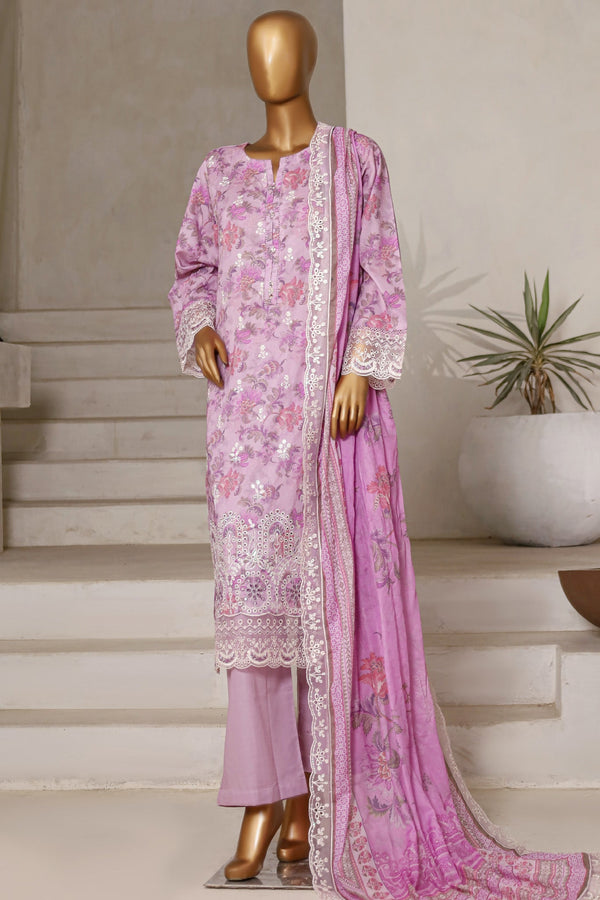 Amyrah By Sada Bahar Stitched 3 Piece Emb Festive Vol-02 Collection'2025-CKD-1060-Purple