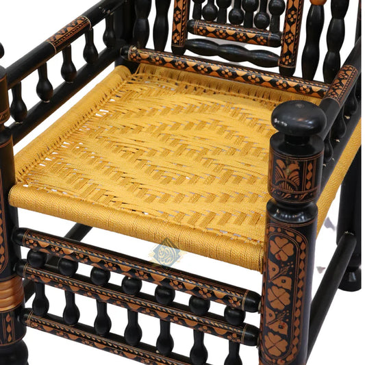 Chinioti chairs black gold rosewood