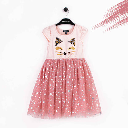 Girl Sequence Cat Frock