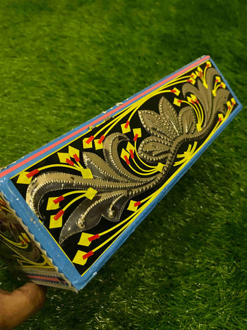 Chamakpatti Black Tissue Box: Tradition from Pakistan