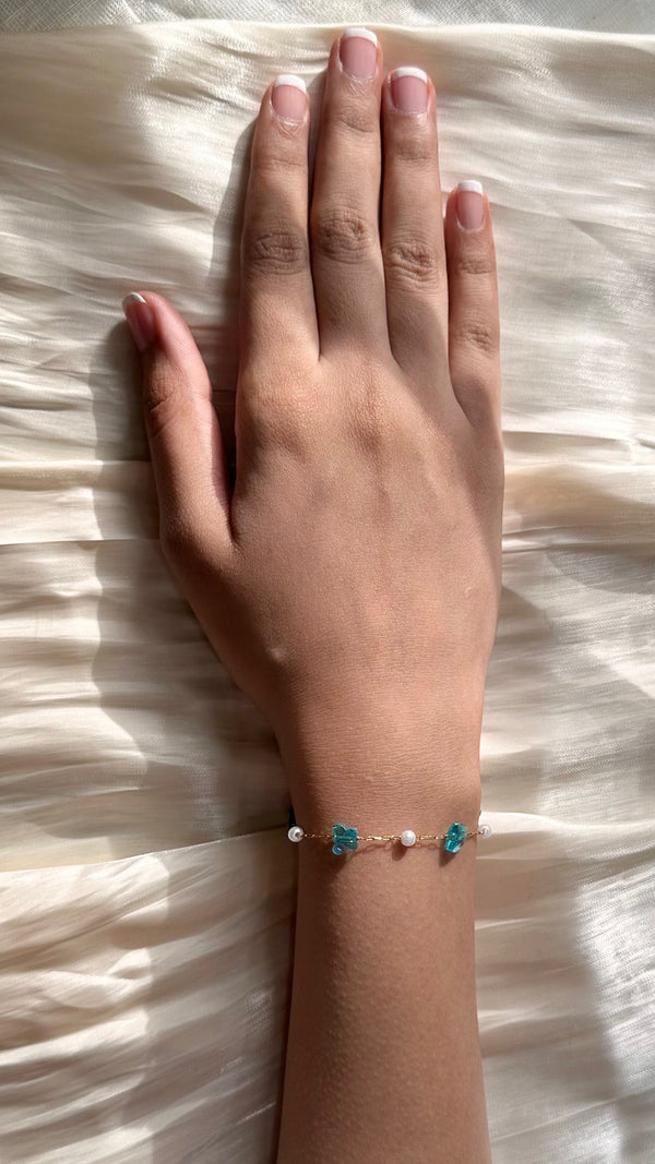 Butterfly Kisses Bracelet Blue